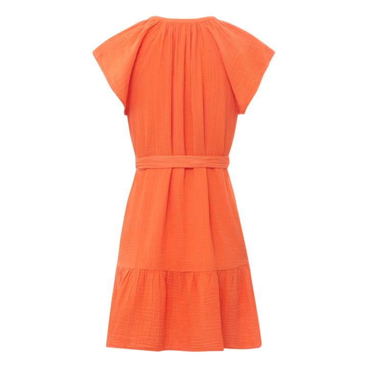 Jude Cotton Muslin Dress Orange- Produktbild Nr. 3