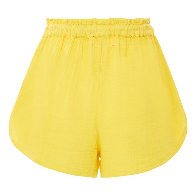 Pantalones cortos Starla Gasa de algodón | Amarillo