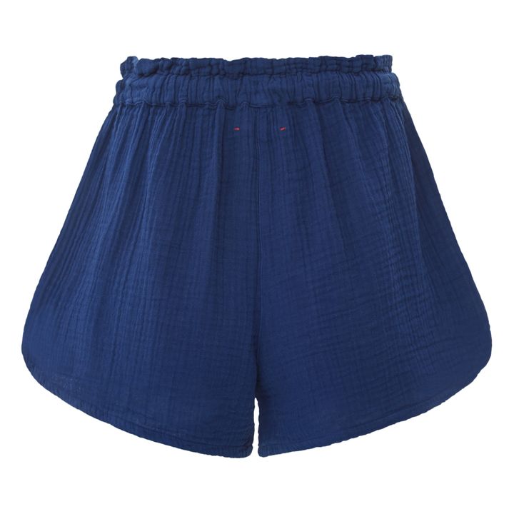 Short Starla Gaze de Coton | Bleu marine- Image produit n°1