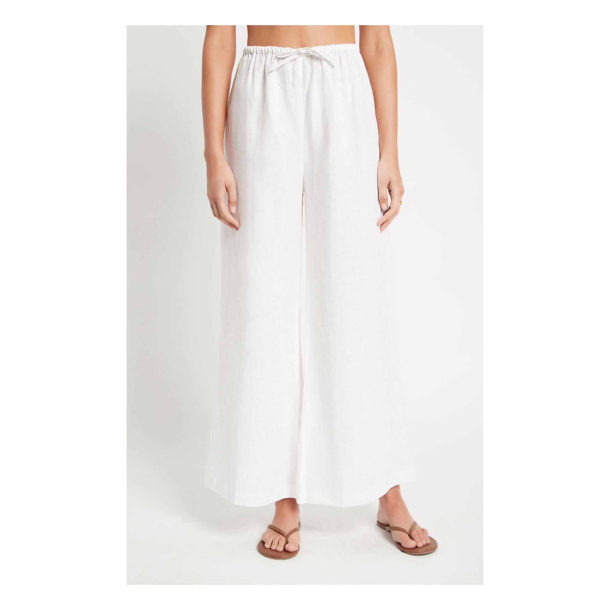 Faithfull the Brand Solano Linen Pant White