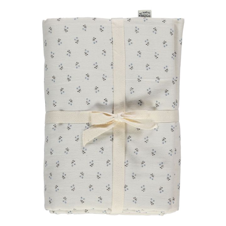 Wheat Cotton Muslin Duvet Cover | Light Blue- Product image n°0