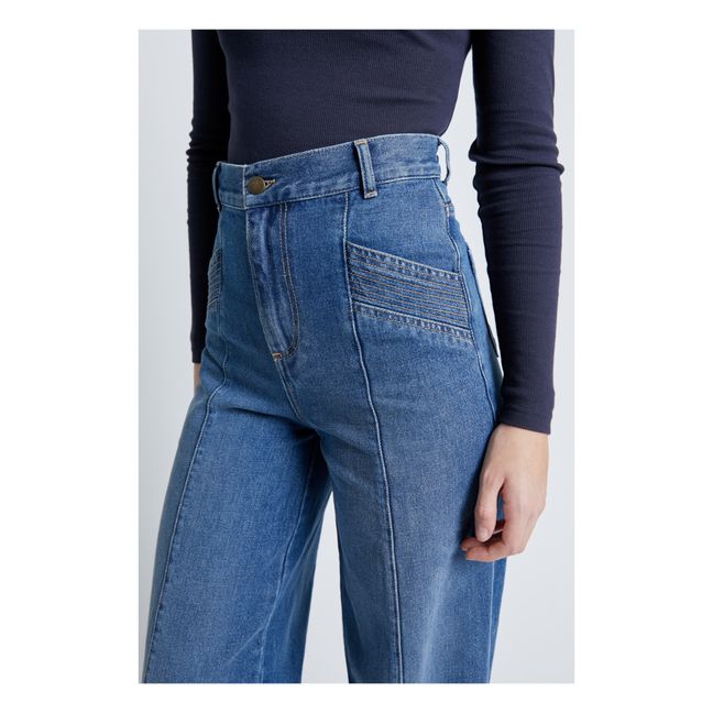 Mia Wide-Legged Jeans | Demin