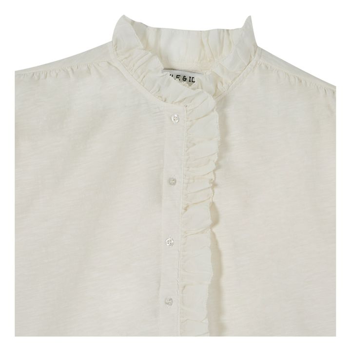 Organic Cotton Button-Up T-shirt - Women’s Collection - Crudo- Imagen del producto n°2