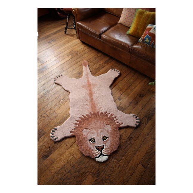 Lion Rug | Pink