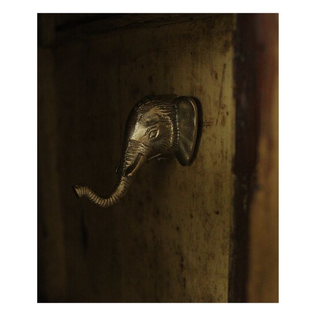 Billy Elephant Brass Coat Hook | Gold