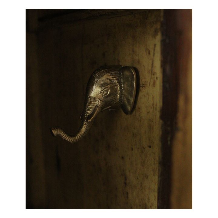 Billy Elephant Brass Coat Hook | Gold- Product image n°1