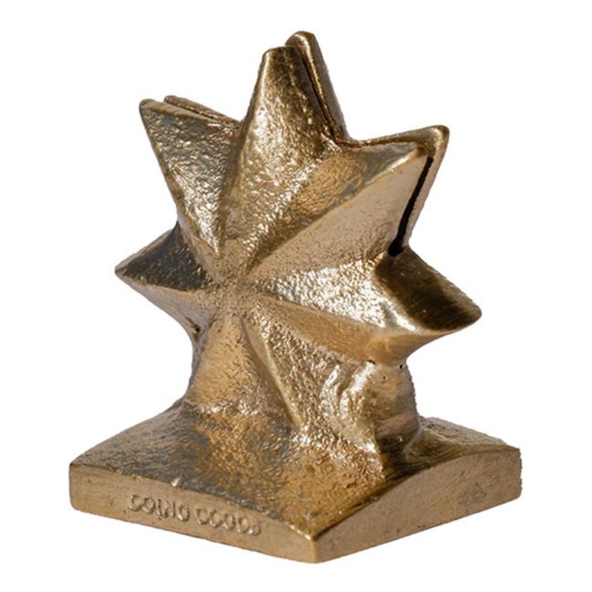 Porte-carte en laiton mat Oda Star | Gold
