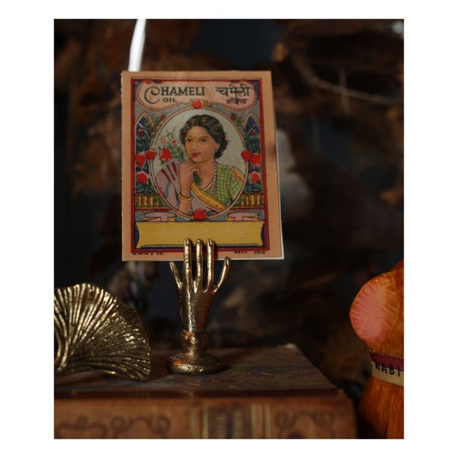 Portacarte, in ottone opaco, modello: Jana Hand | Gold