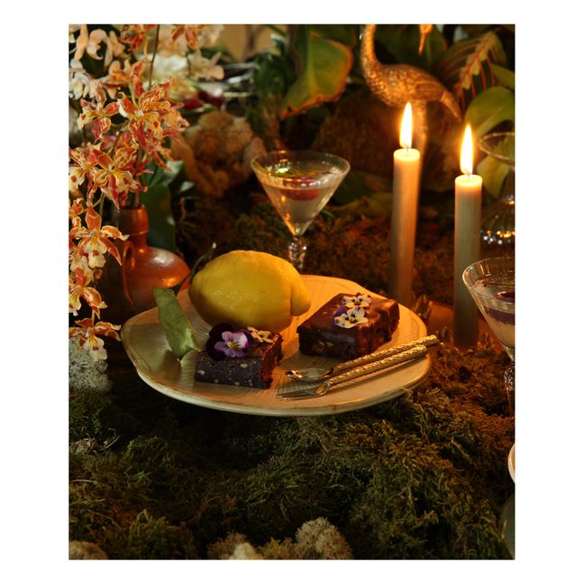Chameli Dessert Cutlery - Set of 2 | Gold
