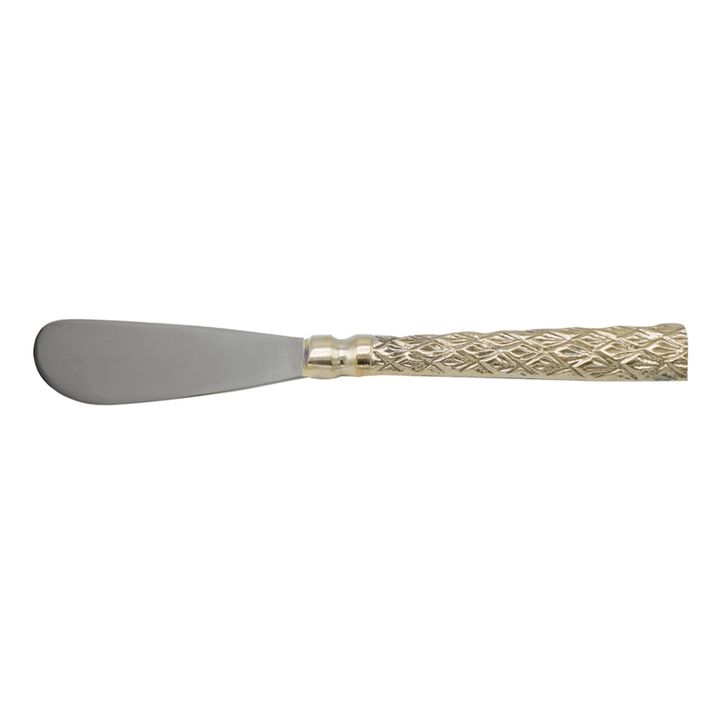 Cuchillo para mantequilla de latón mate Chameli | Gold- Imagen del producto n°0