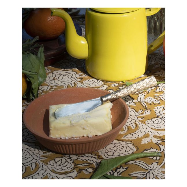 Cuchillo para mantequilla de latón mate Chameli | Gold