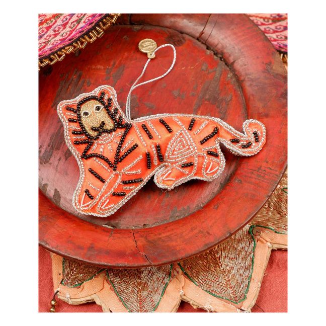 Sleepy Tiger Decoration | Naranja
