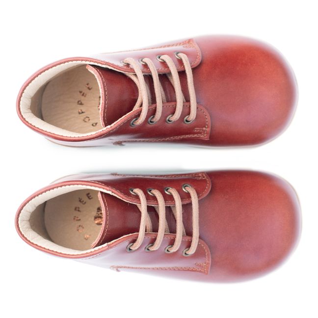 Birthday Leather Ankle Boots | Kamelbraun