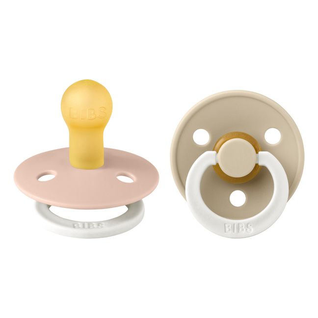 Tétines phosphorescentes en caoutchouc naturel - Set de 2 | Blush