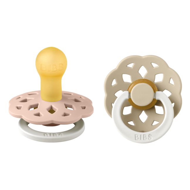 Chupetes fosforescentes de caucho natural Bohemio - Juego de 2 | Blush