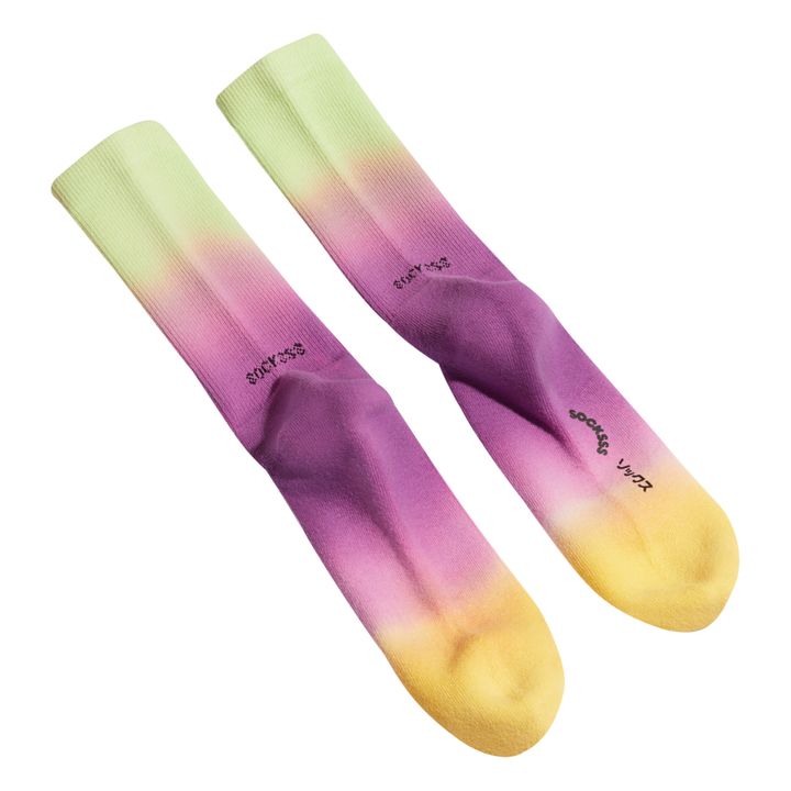 Organic Cotton Tie-Dye Socks Purple- Product image n°2
