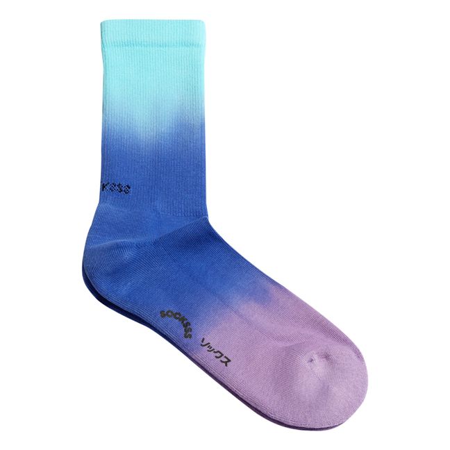 Organic Cotton Tie-Dye Socks Blu