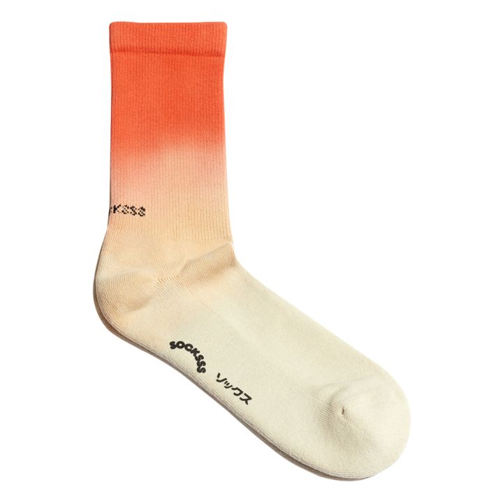 Organic Cotton Tie-Dye Socks Orange- Product image n°0