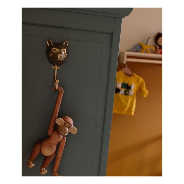 Gancio in ottone, modello: orso | Gold