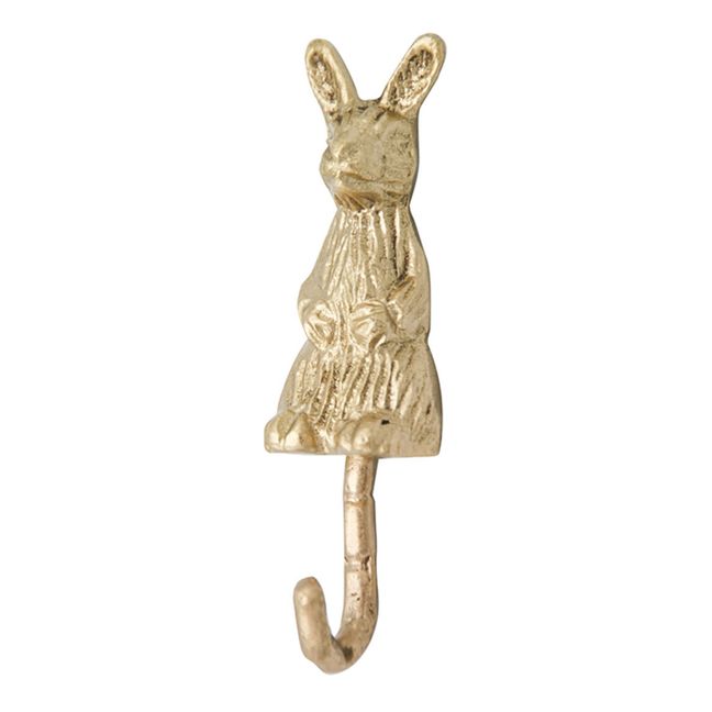 Mister Rabbit Matte Brass Coat Hook Gold