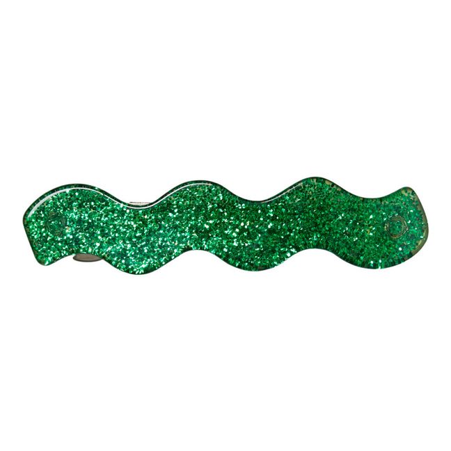 Gliz Wave Hair Clip Green