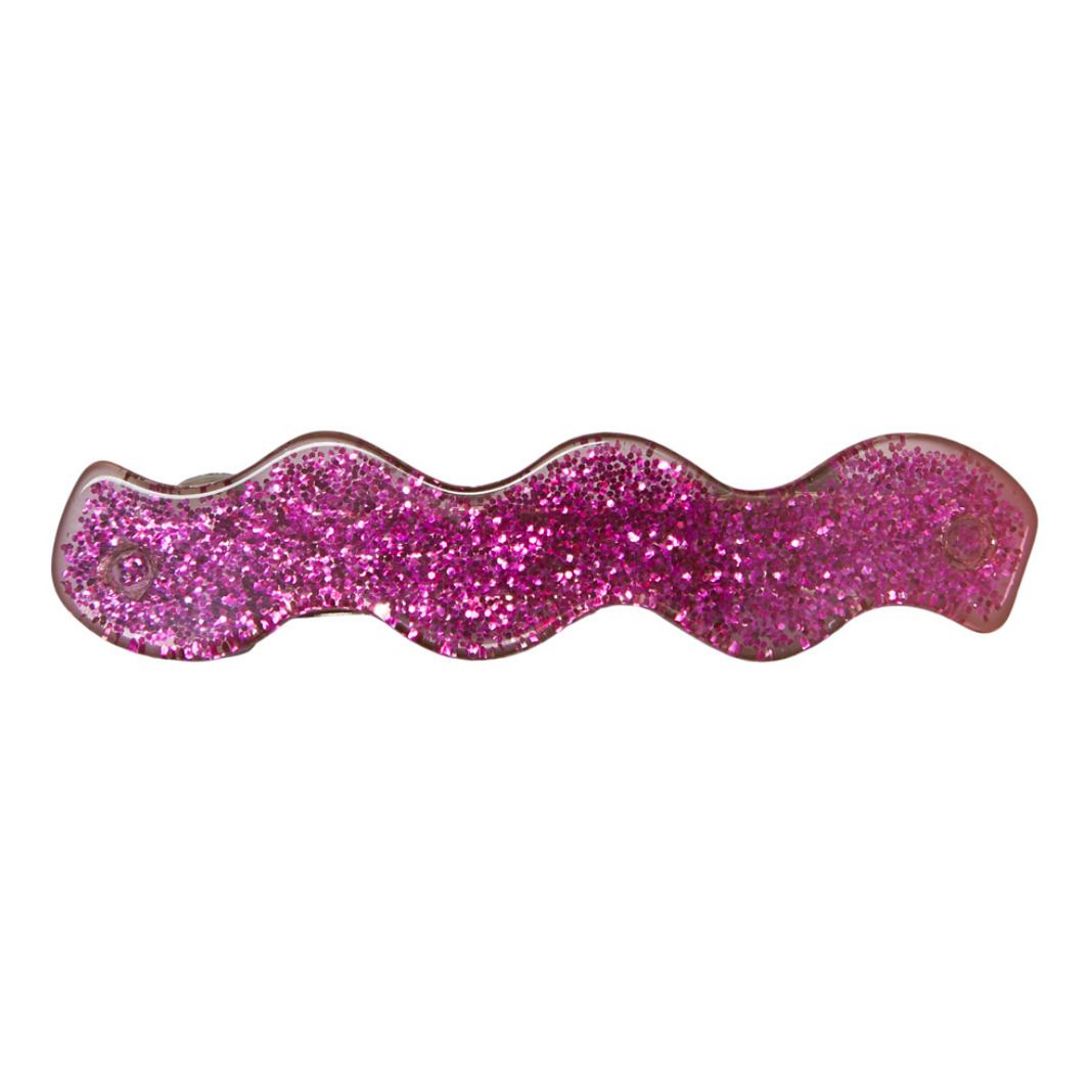 Gliz Wave Hair Clip Rosa- Imagen del producto n°0