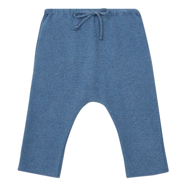 Knit Harem Pants | Blue
