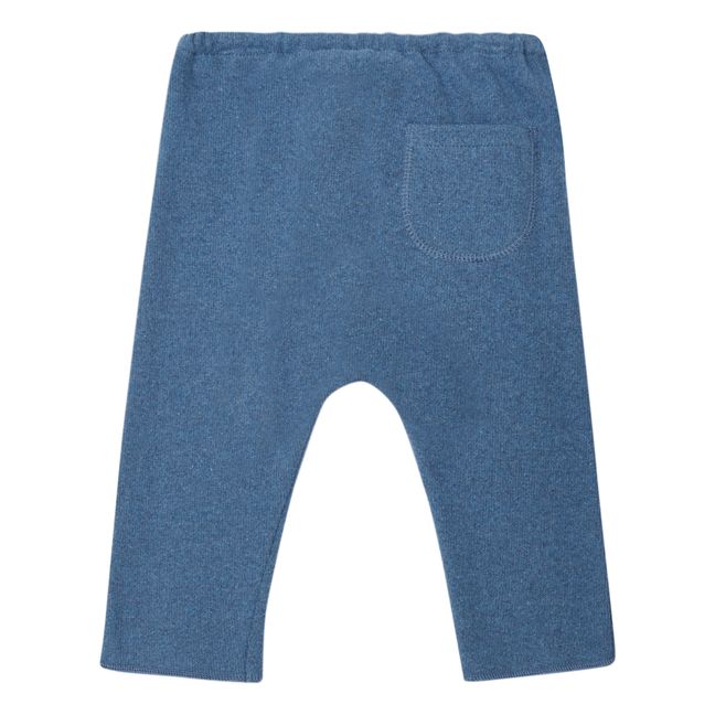 Knit Harem Pants Blau