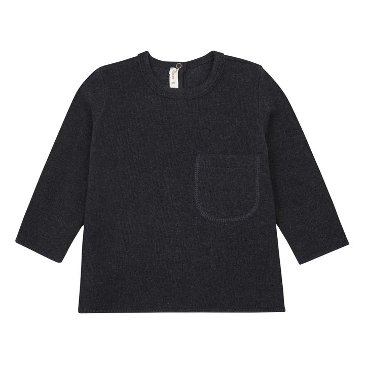 Pocket Knit Jumper Charcoal grey- Product image n°0