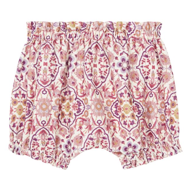 Floral Corduroy Bloomers Rosa