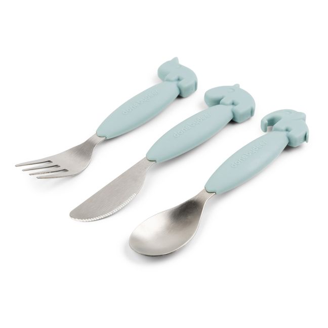 Posate easy-grip Deer Friends | Blu