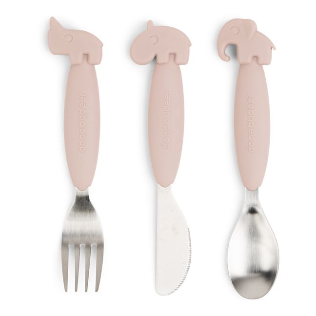 Couverts Easy-grip Deer friends | Rose