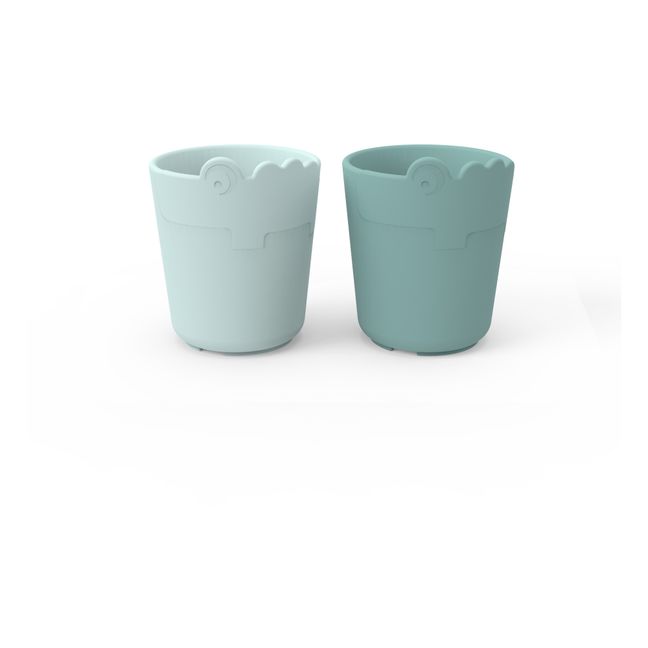 Tasse Croco Kiddish - Set de 2 | Bleu