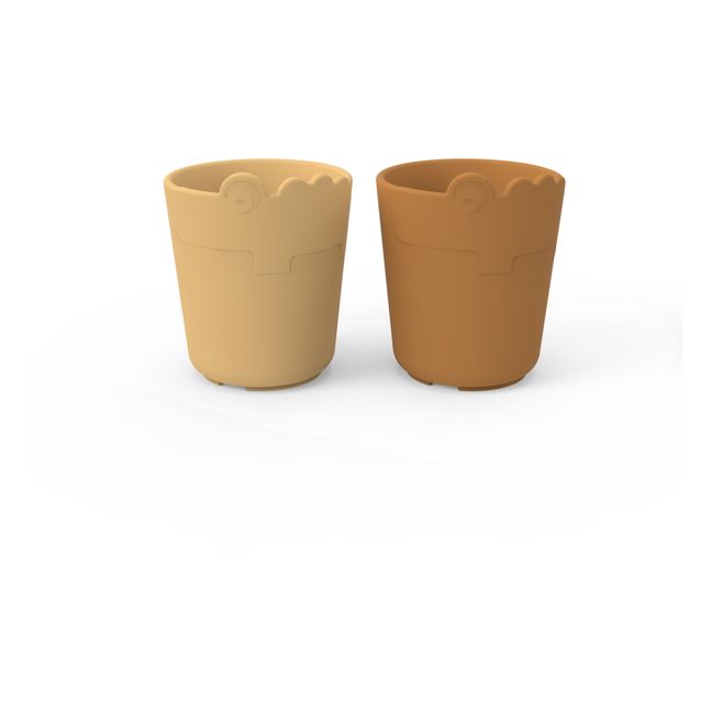Taza Croco Kiddish - Juego de 2 | Amarillo Mostaza
