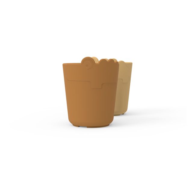 Taza Croco Kiddish - Juego de 2 | Amarillo Mostaza