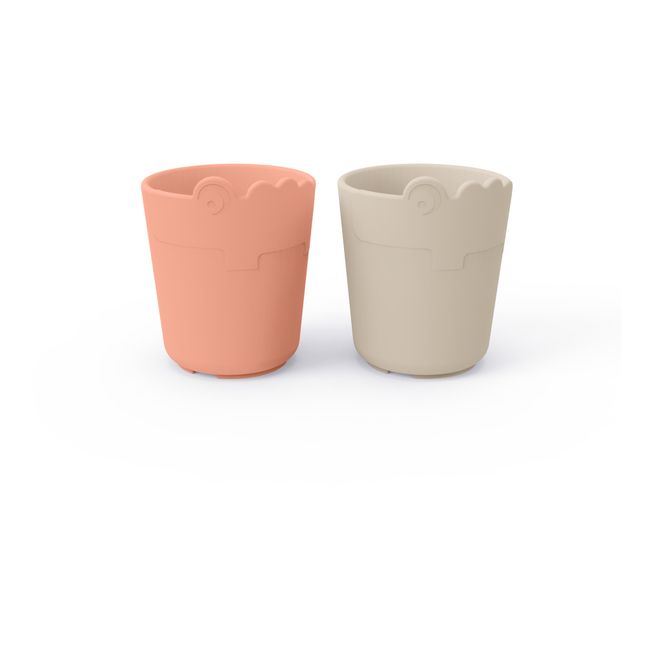 Tasse Croco Kiddish - Set de 2 | Corail