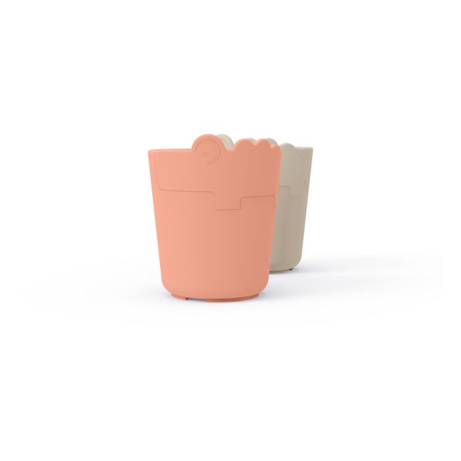 Croco Kiddish Cups - Set of 2 | Coral