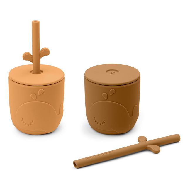 Wally Cups with Straws - Set of 2 | Senffarben