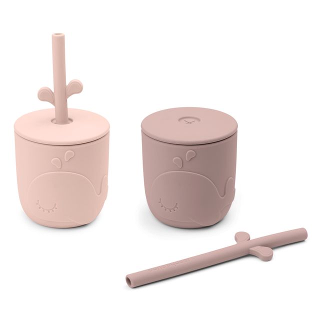 Wally Cups with Straws - Set of 2 | Rosa