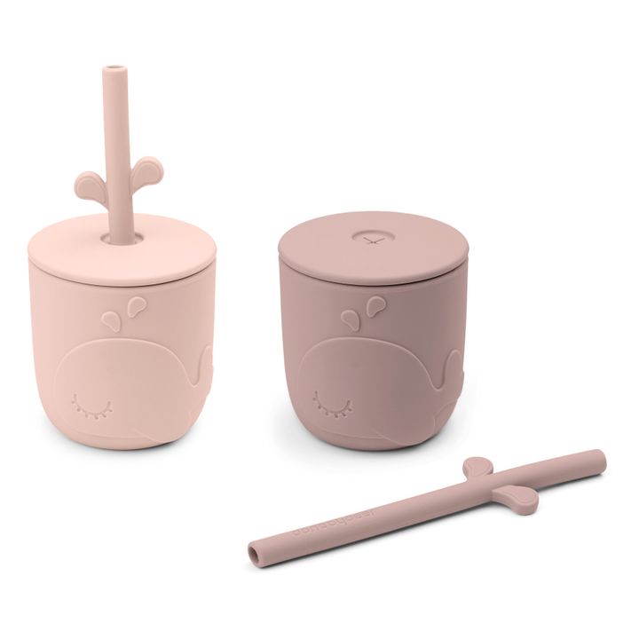 Wally Cups with Straws - Set of 2 | Rosa- Produktbild Nr. 2
