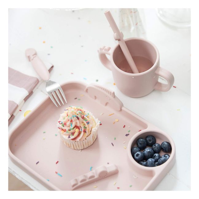 Silicone Straws - Set of 5 | Rosa