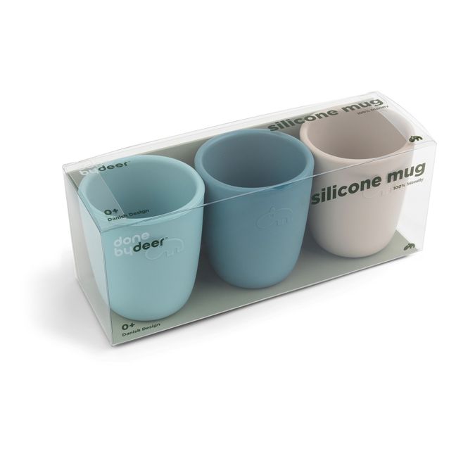 Silicone Cups - Set of 3 Azul
