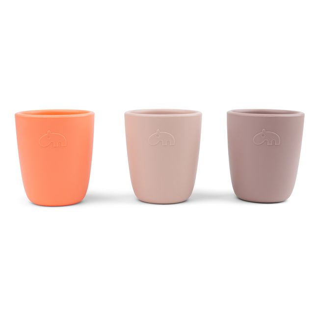 Silicone Cups - Set of 3 | Pink