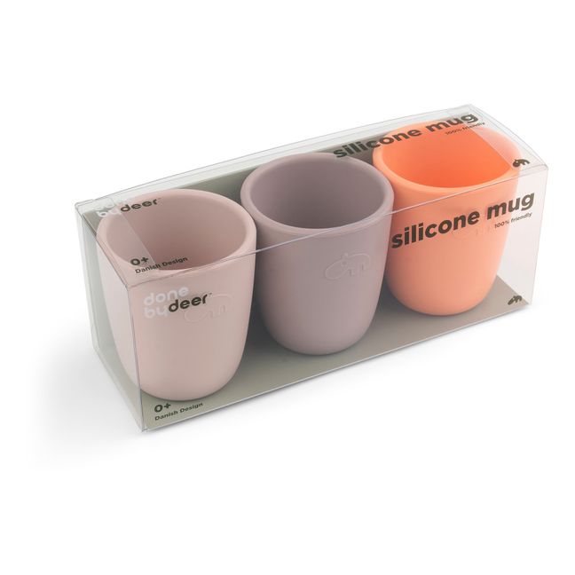 Tazas de silicona - Set de 3  | Rosa