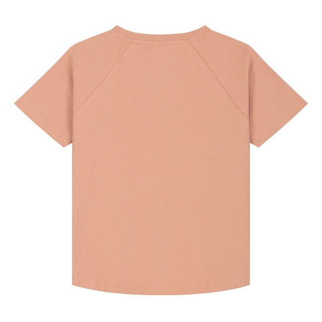 Camiseta Crewneck de algodón orgánico Rosa