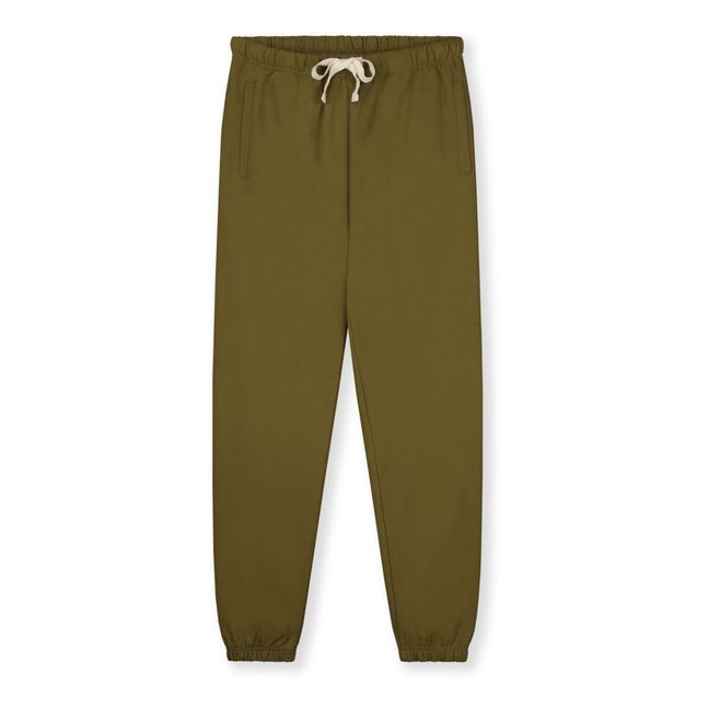Pantaloni Jogger Cotone Bio - Collezione Donna  | Verde oliva