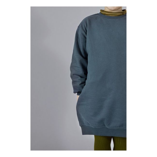 Robe Coton Bio | Bleu gris