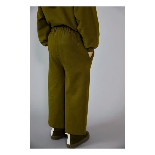 Organic Cotton Trousers | Olive green