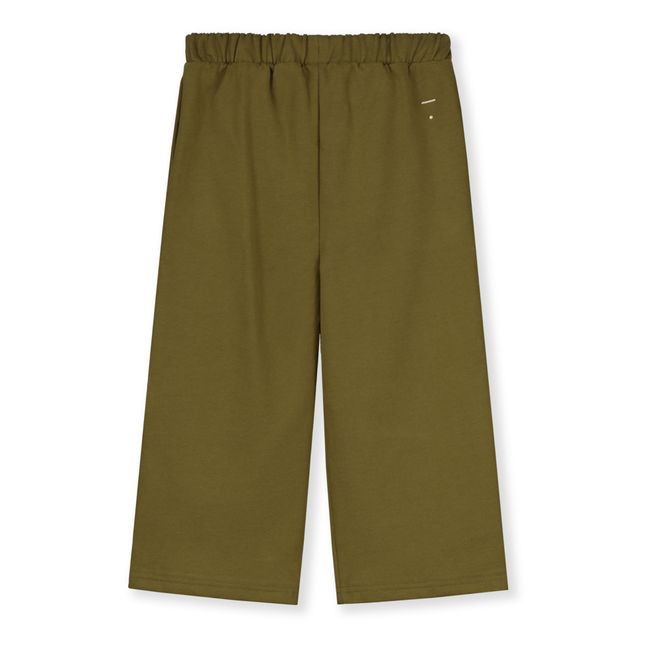 Organic Cotton Trousers | Olive green