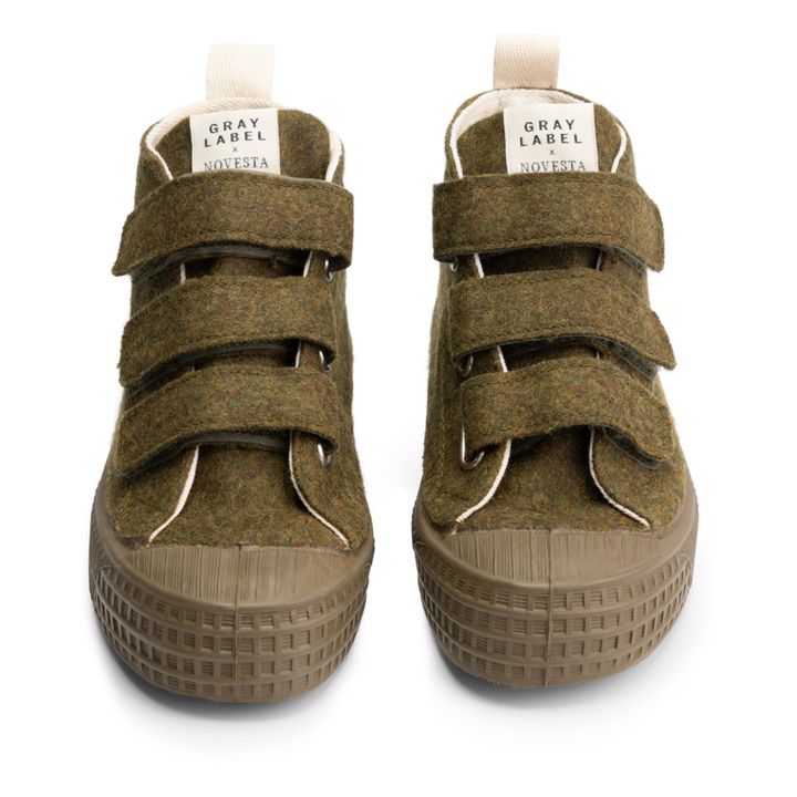 Velcro Sneakers - GL x Novesta | Olive green- Product image n°1